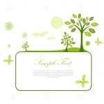 Abstract Natural Scenic Card with Sample Text